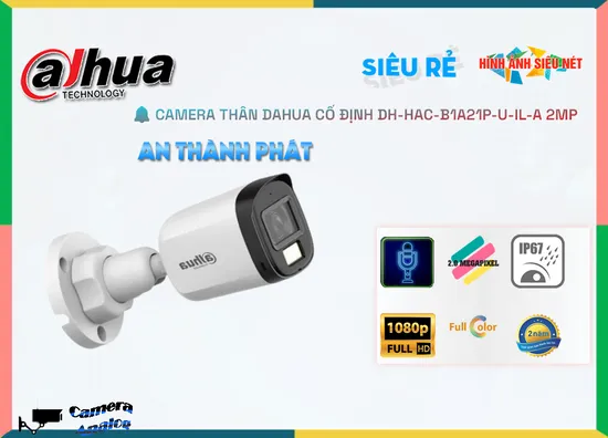 Camera Ánh Sáng Kép Dahua DH-HAC-B1A21P-U-IL-A, DH-HAC-B1A21P-U-IL-A, camera quan sát DH-HAC-B1A21P-U-IL-A, camera giám sát DH-HAC-B1A21P-U-IL-A, camera ghi âm DH-HAC-B1A21P-U-IL-A