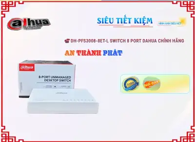 Lắp đặt camera DH-PFS3008-8ET-L Dahua Switch chia mạng