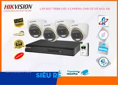 Lắp đặt camera cho cơ sở nấu ăn, lắp camera cho quán ăn, trọn bộ camera giám sát quán ăn, bộ camera quan sát cơ sở nấu ăn