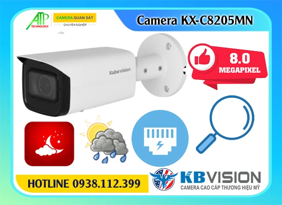 Lắp đặt camera Camera 8.0MP Kbvision KX-C8205MN