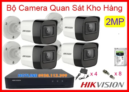 Bộ Camera Quan Sát Kho Hàng HIKVISION, camera quan sát kho hàng, lắp đặt bộ camera kho hàng, lắp đặt camera kho hàng giá rẻ, camera giám sát kho hàng giá rẻ,