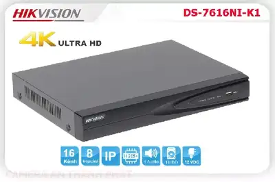 Lắp đặt camera Đầu ghi hinh HIKVISION DS 7616NI K1