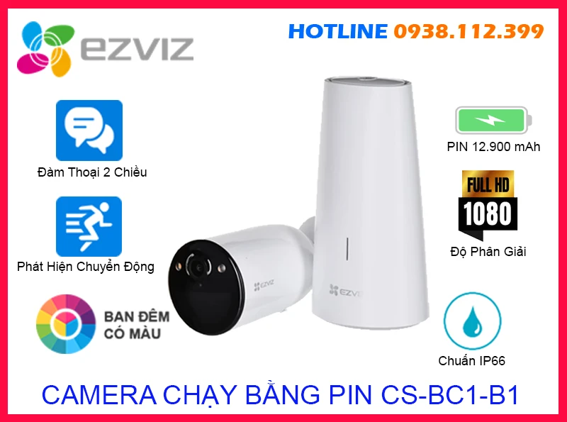 CS-BC1-B1,Giá giá sỉ CS-BC1-B1,CS-BC1-B1 Giá hấp dẫn,Bán giá rẻ CS-BC1-B1 Camera Wifi IP Chức năng chuyên dụng Báo động chủ động bằng còi và đèn Ezviz ,