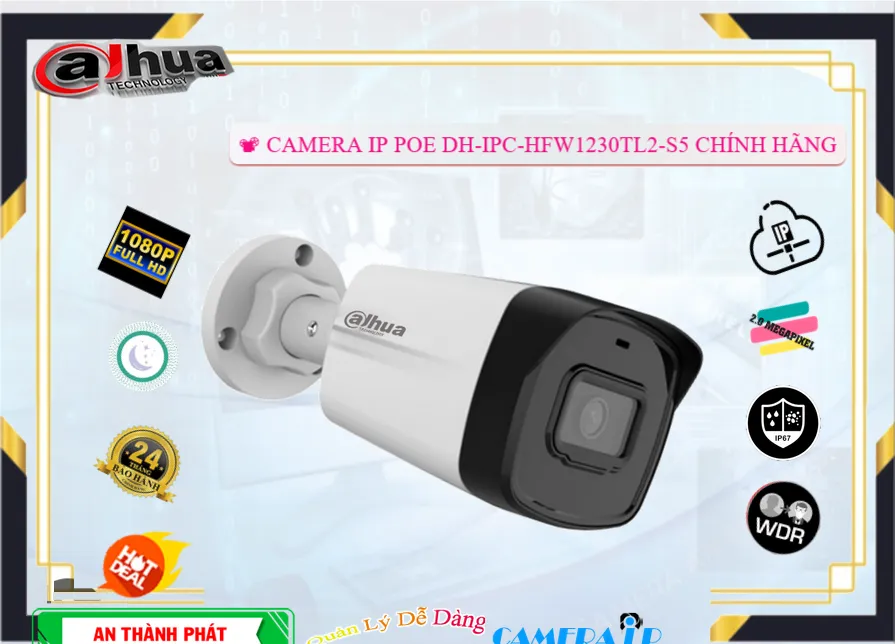 DH-IPC-HFW1230TL2-S5 Camera IP Ngoài Trời Chất Lượng,thông số  Camera Giám Sát DH-IPC-HFW1230TL2-S5,DH-IPC-HFW1230TL2-S5 Đang giảm giá,chức năng DH-IPC-HFW1230TL2-S5 2.0 megapixel ,DH-IPC-HFW1230TL2-S5 Giá rẻ nhất,Giá Bán DH-IPC-HFW1230TL2-S5,DH-IPC-HFW1230TL2-S5 chiết khấu cao,DH-IPC-HFW1230TL2-S5 Bán Giá Rẻ,cửa hàng bán DH-IPC-HFW1230TL2-S5,bán DH-IPC-HFW1230TL2-S5,DH-IPC-HFW1230TL2-S5 Giá rẻ nhất