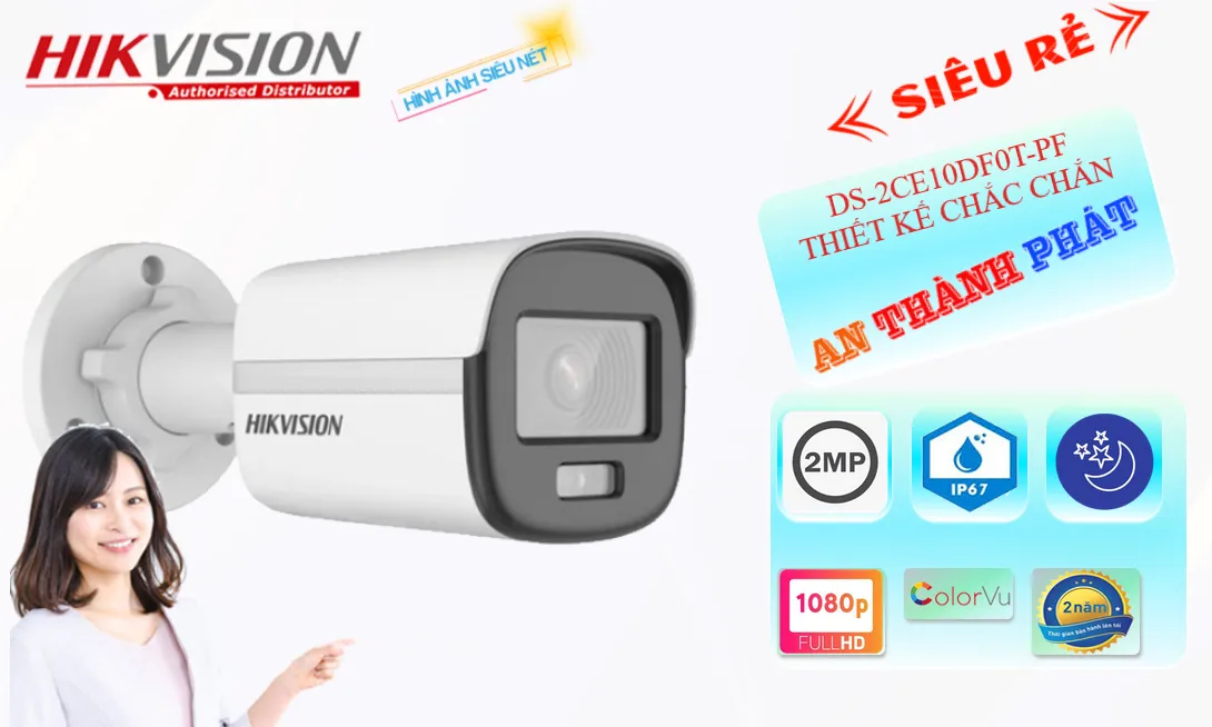 DS-2CE10DF0T-PF camera hikvision full color