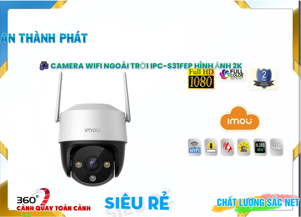 IPC-S31FEP sắc nét Wifi Imou