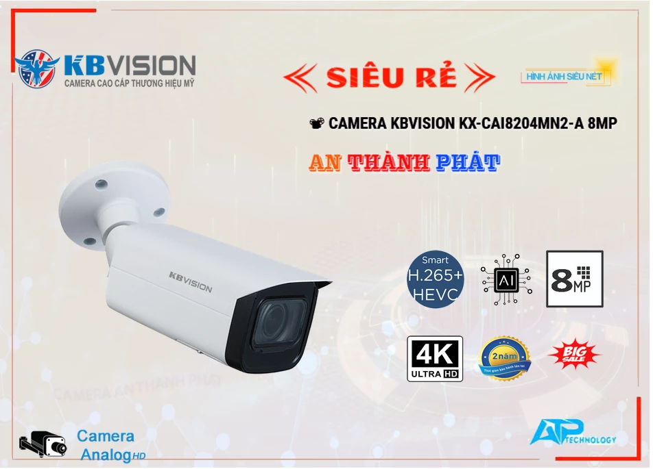 KX-CAi8205MN2-A Camera KBvision Thiết kế Đẹp ☑ KX-CAi8205MN2-A Camera KBvision Thiết kế Đẹp ☑