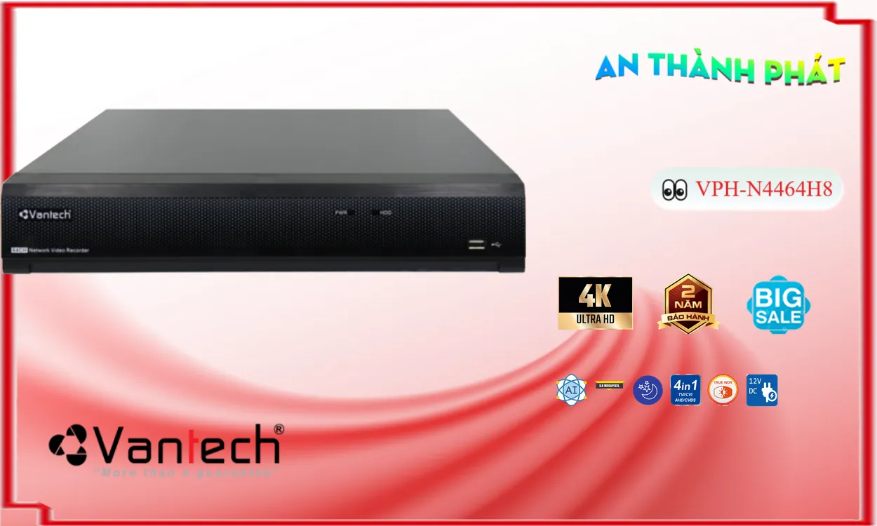 VPH-N4464 Đầu Ghi Hình Thiết kế Đẹp VPH-N4464 Đầu Ghi Hình Thiết kế Đẹp