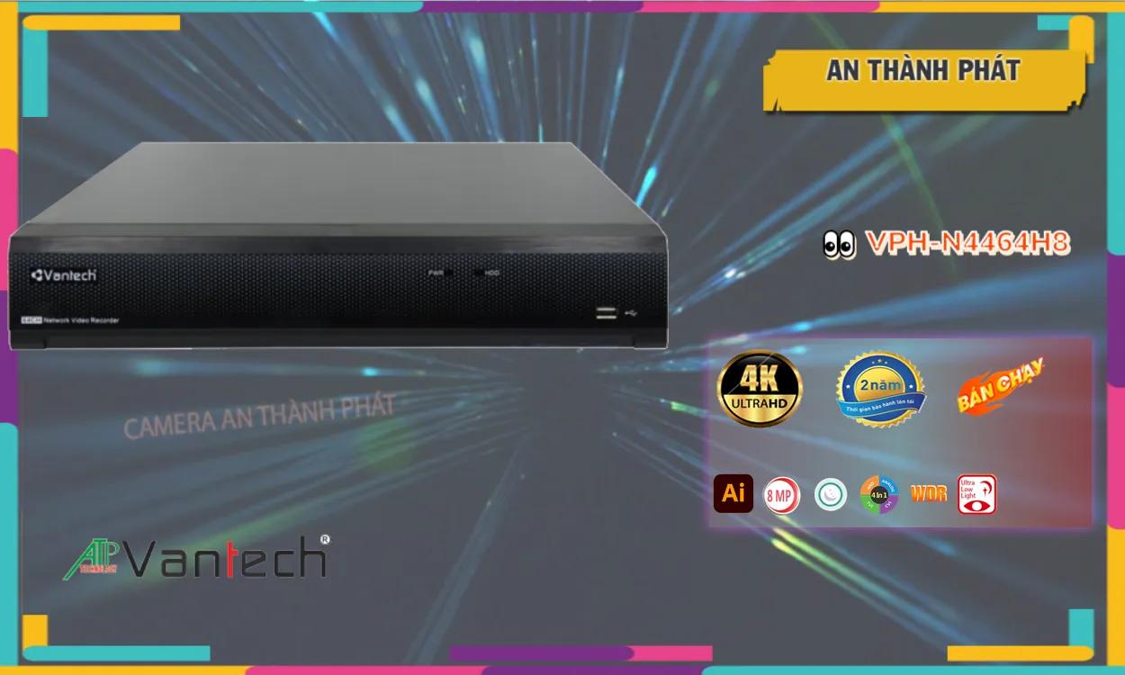 VPH-N4464 Đầu Ghi Hình Thiết kế Đẹp VPH-N4464 Đầu Ghi Hình Thiết kế Đẹp
