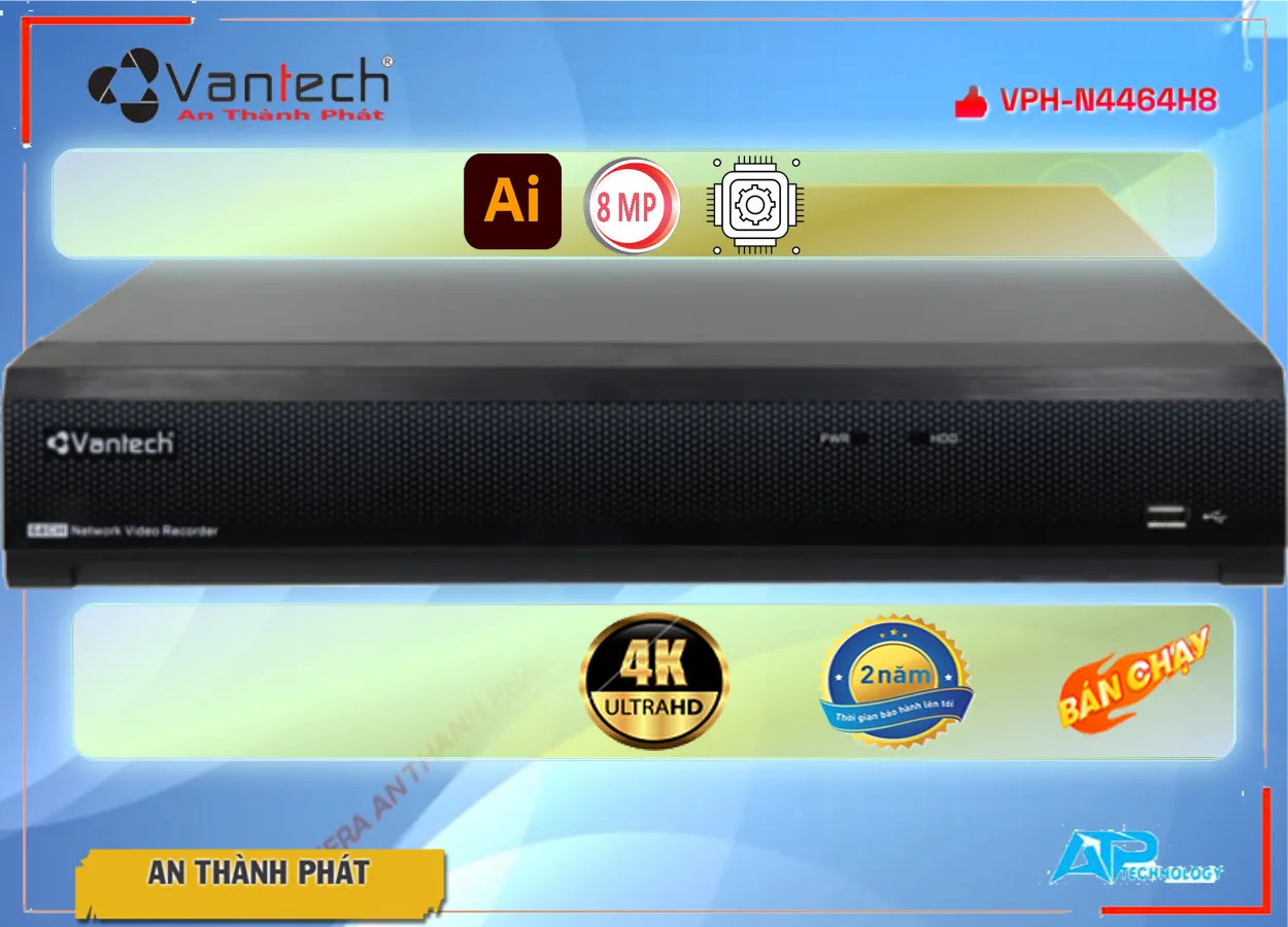VPH-N4464 Đầu Ghi Hình Thiết kế Đẹp VPH-N4464 Đầu Ghi Hình Thiết kế Đẹp