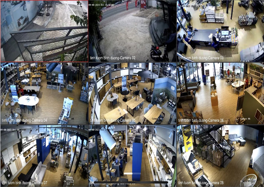 Lắp Trọn Bộ Camera Kho Hàng Chống Trộm PIR